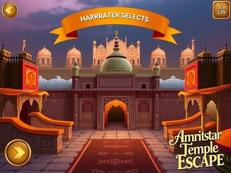 Amritsar Temple Escape character selection screen